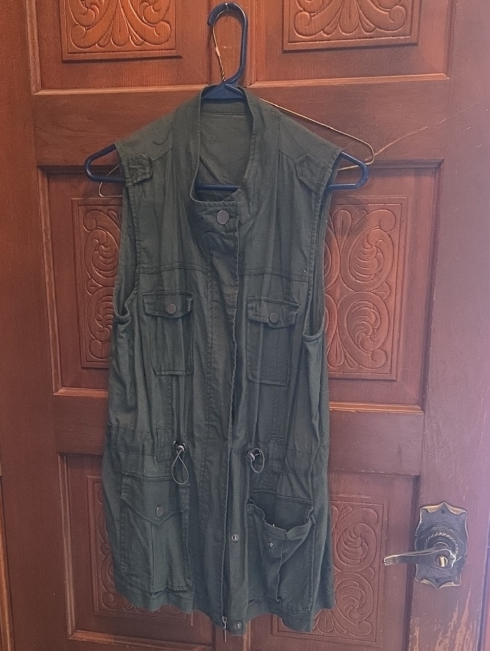 3 For $40 Source Unknown Olive Green Utility Vest